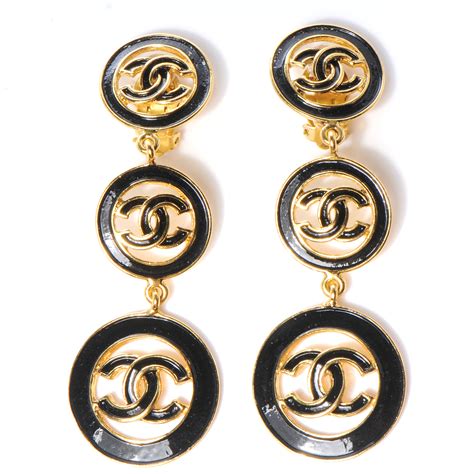 chanel warrings|chanel clip on earrings.